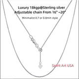 Ruby Necklace - Three Petal Style - Teardrop Red Ruby Pendant - White gold @ Sterling Silver - July Birthstone - Adjustable Chain #419