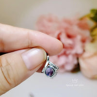 Simple Amethyst Necklace Gemstone 2CT Bowknot Created Purple Gemstone Pendant Sterling Silver Minimalist synthetic Amethyst Jewelry 034