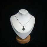 Mystic topaz Gemstone Swan Necklace - 18kgp @ Sterling Silver Rainbow Gemstone Swan Pendant #404