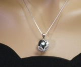 Black Pearl Necklace - 925 Sterling Silver Mask Party Jewelry - Freshwater Pearl Pendant 2626