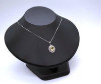 Natural Citrine Necklace Silver - Sterling Silver Life of Flower Genuine Citrine Healing Jewelry
