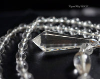 Clear Quartz Necklace Clear Quartz Point Necklace - Crystal Stone Necklace Luxury Crystal Healing Necklace -Luxury Clear Quartz 2602