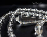 Clear Quartz Necklace Clear Quartz Point Necklace - Crystal Stone Necklace Luxury Crystal Healing Necklace -Luxury Clear Quartz 2602