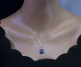 Kyanite Necklace Full 925 Sterling Silver Peacock Phoenix Pendant
