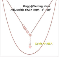 Emerald Jade Necklace - Rose Gold coated Sterling Silver Crown Pendant - Green Jade Jewelry #614
