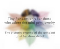 Tiny Thorn Apple Paraiba Necklace - Gold decorated Sterling Silver Minimalist Oval Blue Paraiba Pendant - Blessing Buddha Hand Jewelry #115