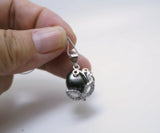 Black Pearl Necklace - 925 Sterling Silver Mask Party Jewelry - Freshwater Pearl Pendant 2626