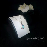 Luxury Radiant Blue Aquamarine Necklace Sky Blue Style White Gold coated Sterling Silver Aquamarine Pendant - Exclusive Design 2.8 CT #899