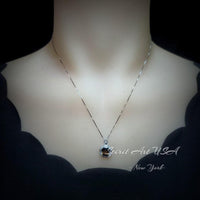 Genuine Smoky Quartz Necklace - 18kgp @ Sterling Silver - Protective Gemstone - Root Chakra Healing - Smoky Quartz Pendant #309