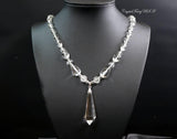 Clear Quartz Necklace Clear Quartz Point Necklace - Crystal Stone Necklace Luxury Crystal Healing Necklace -Luxury Clear Quartz 2602