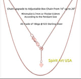 Four Leaf Clover Moonstone Necklace, Rose Gold Coated Sterling Silver box Chain Natural Flash Moonstone Pendant